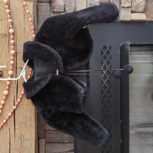 Black kids dress mini jacket